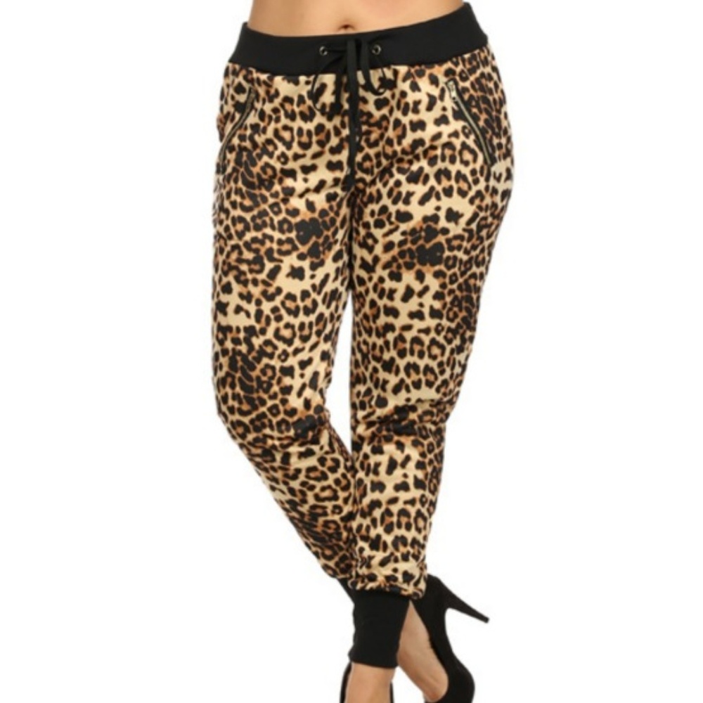 Leopard Jogger Pants